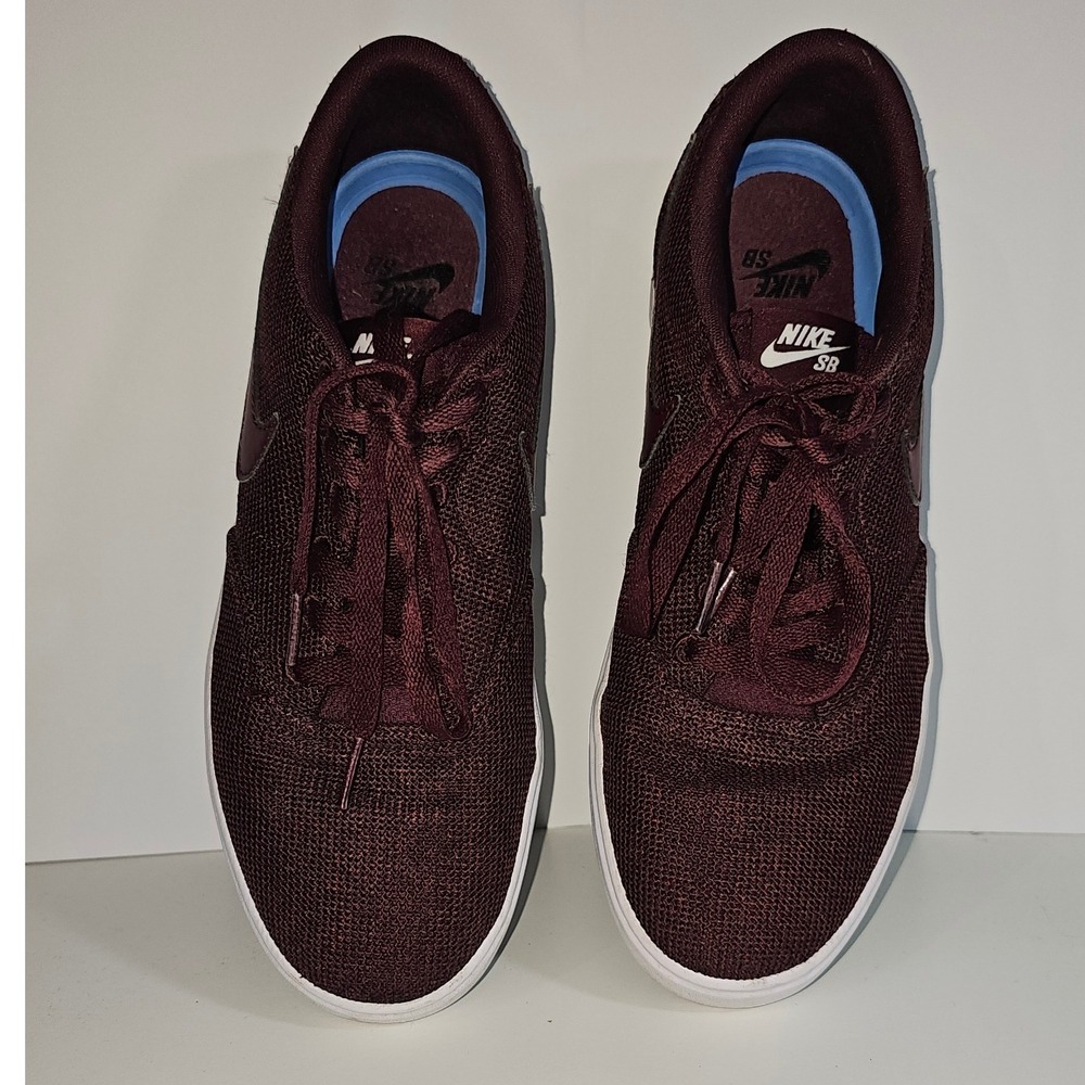 Nike SB Burgundy Mesh Low Top Sneakers Skate Shoes Men Size 10 - Picture 4 of 13